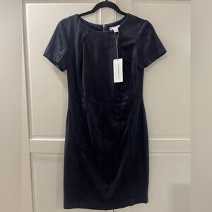Katherine Barclay navy blue dress